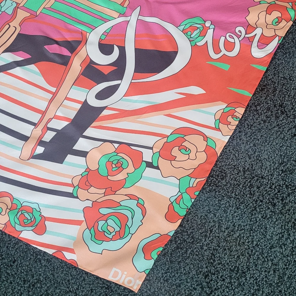 Vintage Christian Dior Silk Scarf
